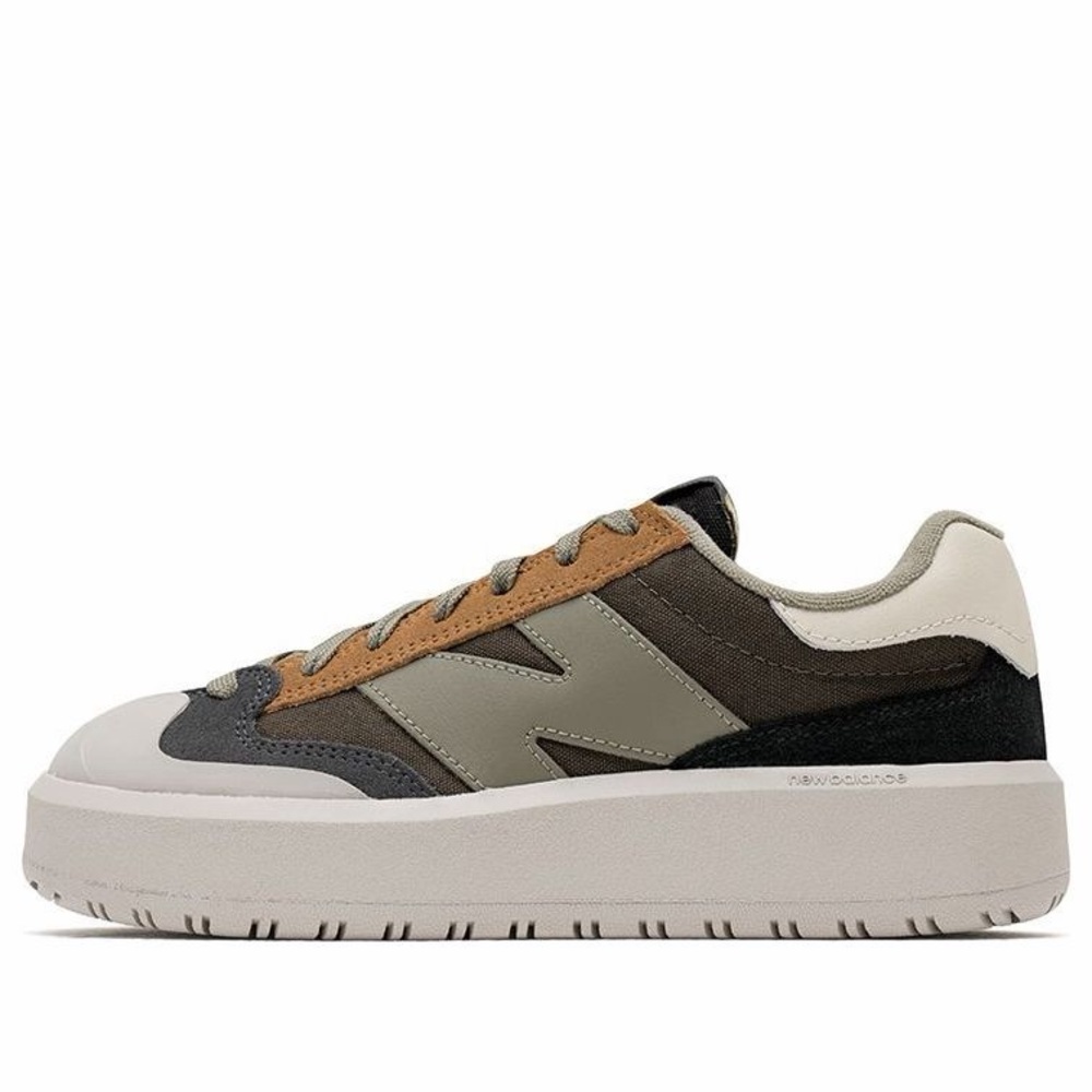 New Balance CT302 Tan and Gray Casual Sneakers - Picture 2 of 6